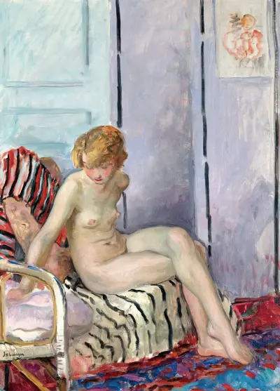 Nu Assis av Henri Lebasque