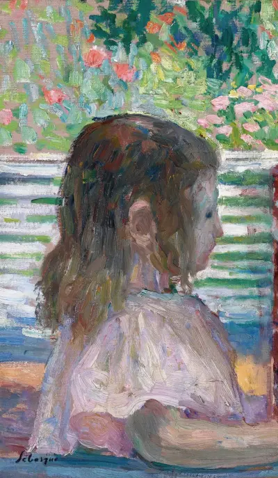 Litet huvud i profil av Henri Lebasque