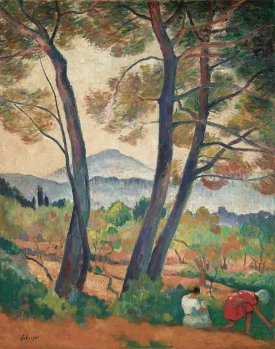 Sanary, utsikt mot Cap Sicié av Henri Lebasque