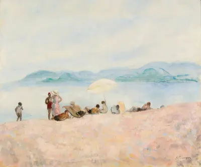 Sur La Plage av Henri Lebasque