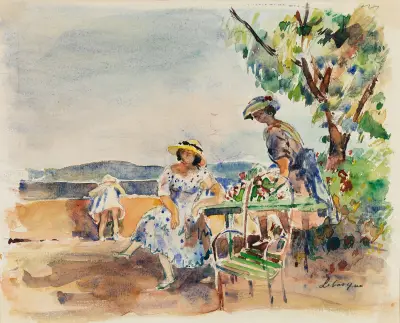 På terrassen av Henri Lebasque