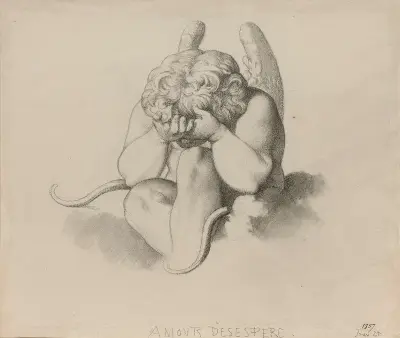Amour désespéré av Henri Lehmann