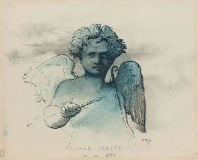 Amour irrité av Henri Lehmann