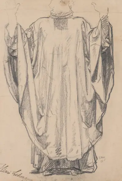 Costume Study av Henri Lehmann