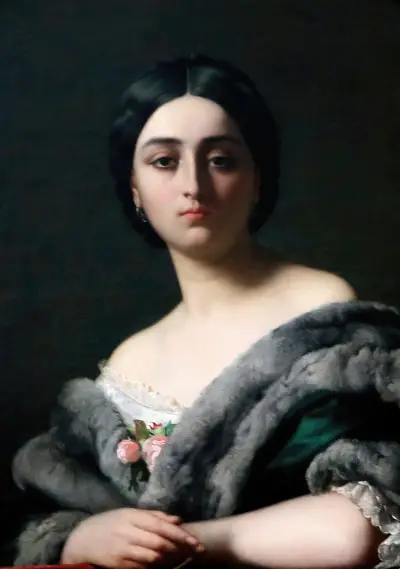 Léonide (ou Monna Belcolore) av Henri Lehmann