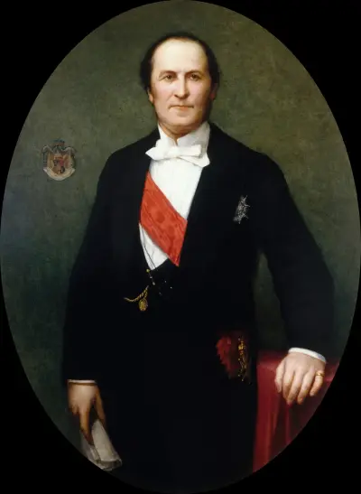 Portrait du baron Haussmann (1809-1891), préfet de la Seine (1853-1870) av Henri Lehmann