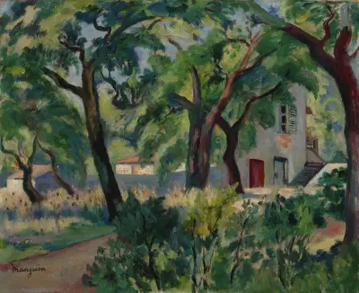 Huset i skogen, Saint-Tropez av Henri Manguin