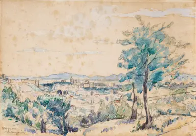 Le Palais des Papes – Avignon av Henri Manguin