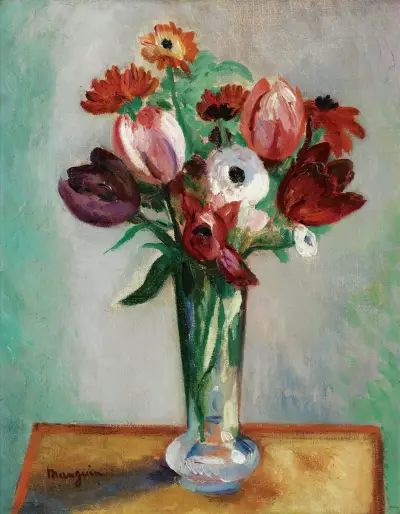 Tulipes Et Renoncules av Henri Manguin