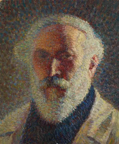 Självporträtt med vitt skägg av Henri Martin