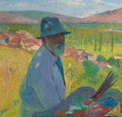 Självporträtt i La Bastide-du-Vert av Henri Martin