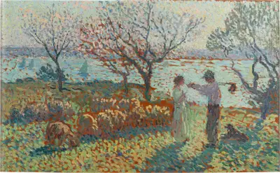 Herden och bonden, kvällsmöte av Henri Martin