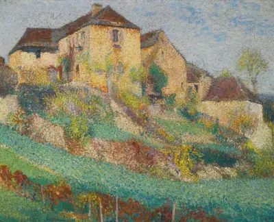 La Grande Maison De La Combe À Labastide-Du-Vert En Été av Henri Martin