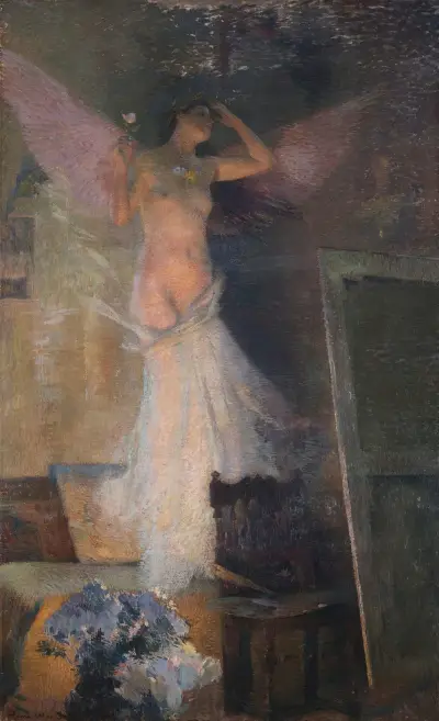 La muse du peintre av Henri Martin
