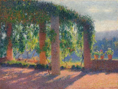 Pergola u kuchyně na Marquayrol, Henri Martin
