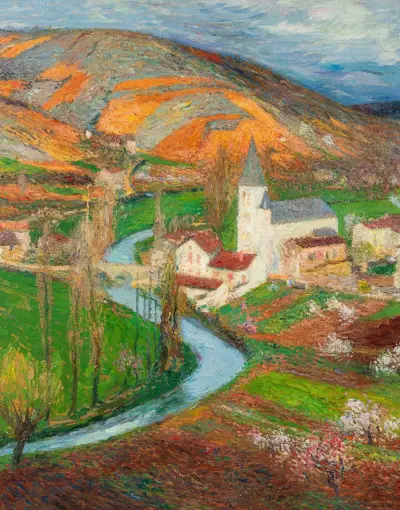 Labastide-du-Vert på våren från trädgården i Marquayrol av Henri Martin