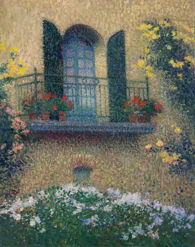 Le balcon de Jaurès av Henri Martin