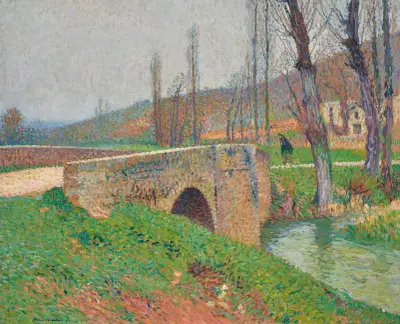 Bron, gråväder av Henri Martin