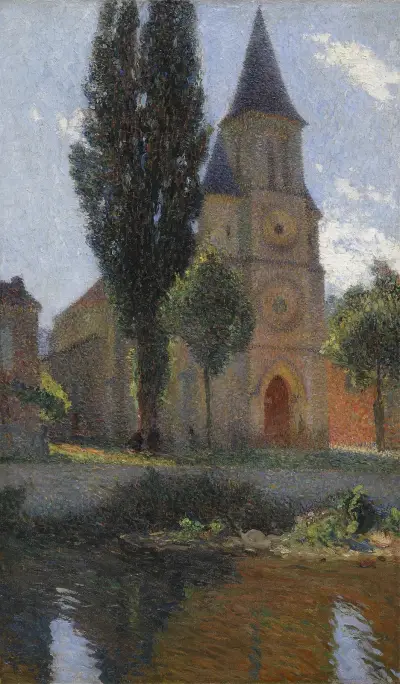 Kyrkan i Labastide-du-Vert, en sommarmorgon av Henri Martin