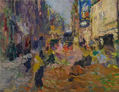 Gatuscen av Henri Martin