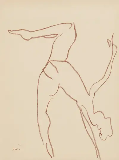 Danseuses acrobate Pl.07 av Henri Matisse