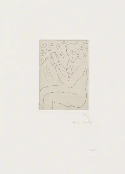 Figure lisant, 1929 – nr 2 av Henri Matisse
