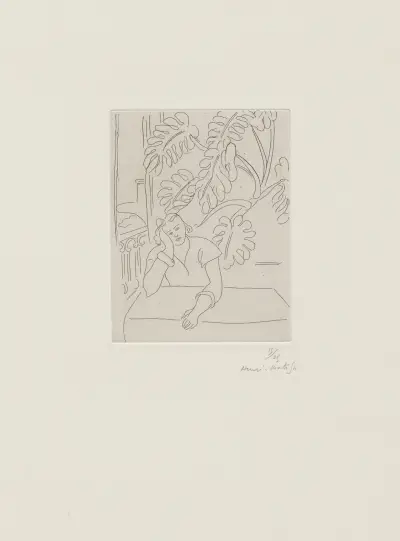 Intérieur au feuillage av Henri Matisse