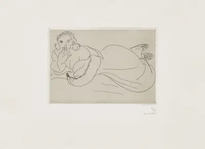 Jeune femme au repos av Henri Matisse
