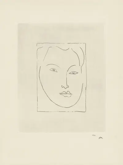 Jeune homme – Masque av Henri Matisse