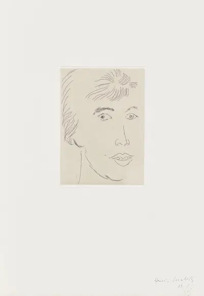 Josette Gris, visage de trois-quarts av Henri Matisse