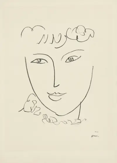 La Pompadour, 1951 – nr 9 av Henri Matisse
