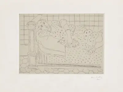 Le repos sur le lit av Henri Matisse