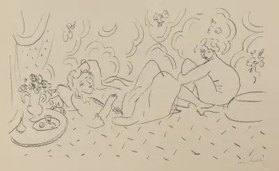 Les trois modèles av Henri Matisse