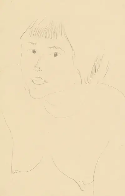 Les yeux noirs av Henri Matisse