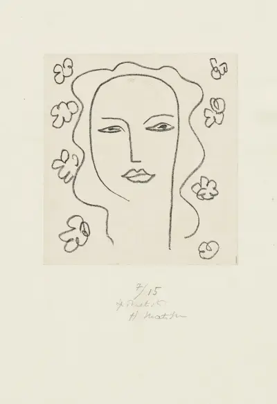 Madeleine – (Etude (pour la Chapelle de Vence) av Henri Matisse