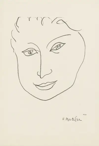 Masque, 1946 – nr 2 av Henri Matisse