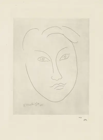 Masque de jeune garçon av Henri Matisse