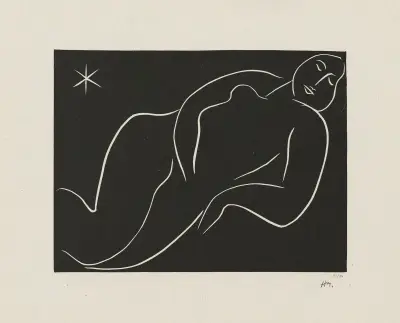 Nu à l’étoile av Henri Matisse