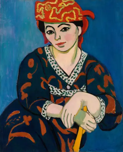 Red Madras Headdress (Le Madras rouge) av Henri Matisse
