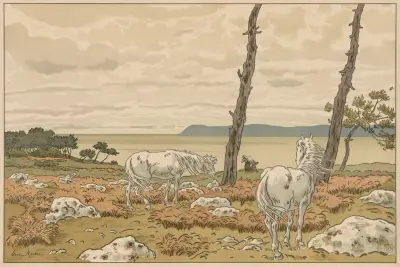 Aspects of Nature; The Bay av Henri Rivière