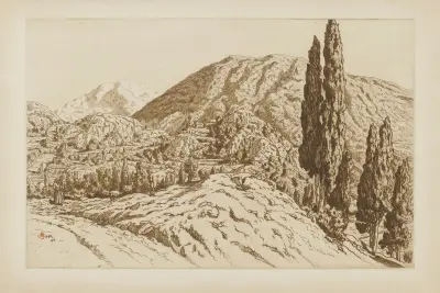 Ax-les-Thermes av Henri Rivière