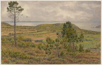 Viken vid Douarnenez. Morgat av Henri Rivière
