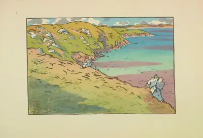 Viken vid La Fresnaye (Saint-Cast) av Henri Rivière