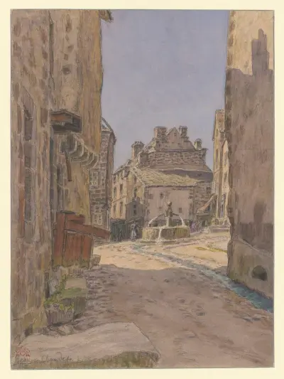 Besse-en-Chandesse av Henri Rivière