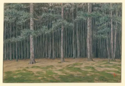 Bois de Boulogne av Henri Rivière