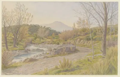 Buis-les-Baronnies, Le Menon, vintereftermiddag av Henri Rivière