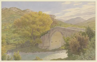 Buis-les-Baronnies, den gamla bron av Henri Rivière