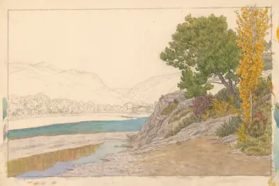 Buis-les-Baronnies, l’Ouvèze av Henri Rivière