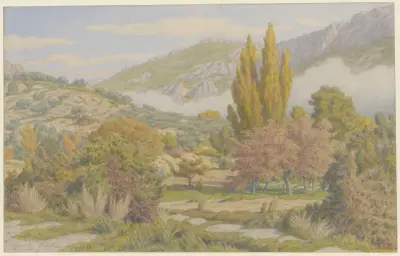 Buis-les-Baronnies, vallée de l’Ouzève av Henri Rivière