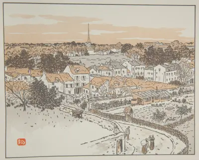 Från Bas-Meudons station av Henri Rivière